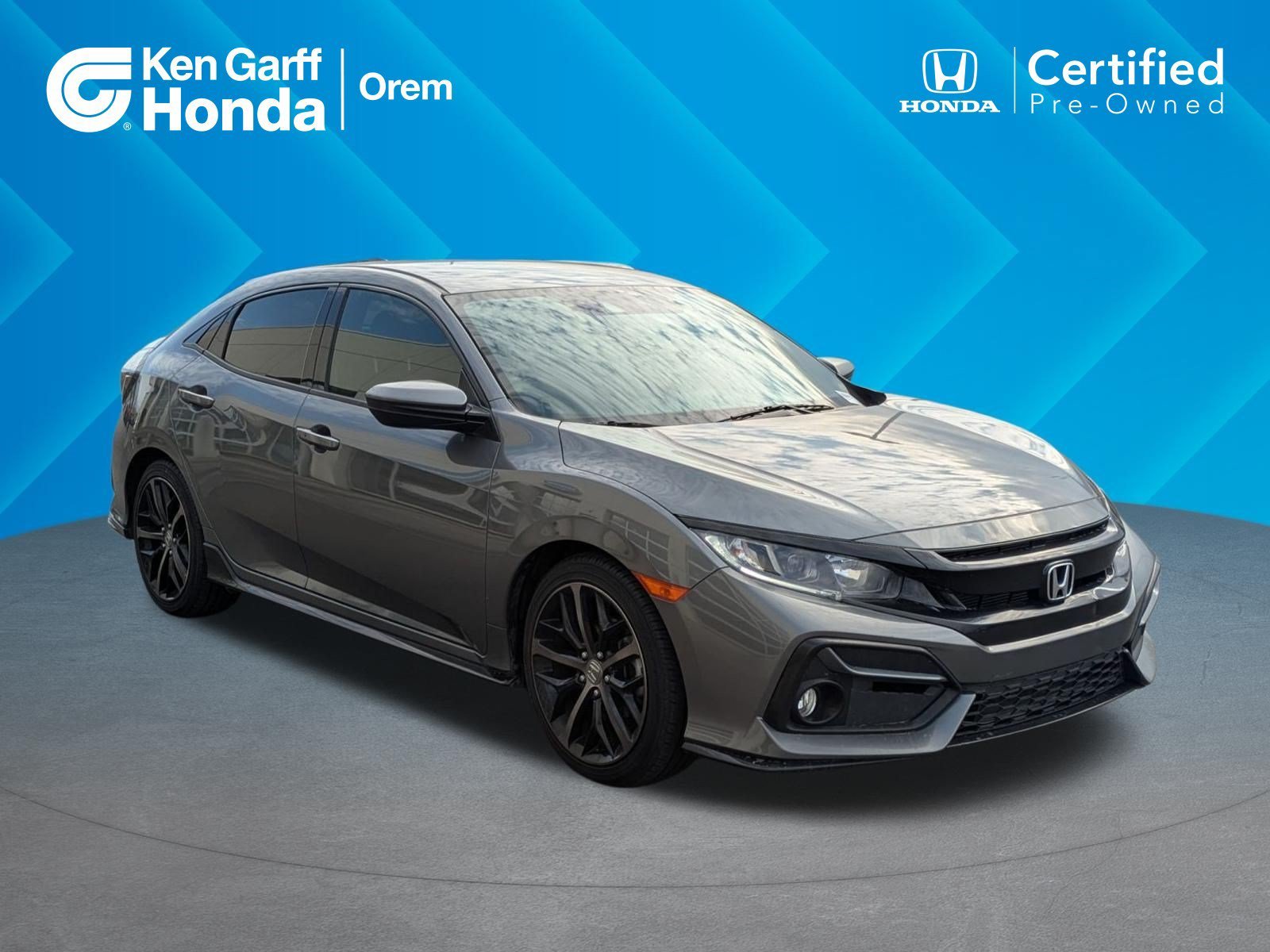 Certified Used 2020 Gray Honda Sport image 1