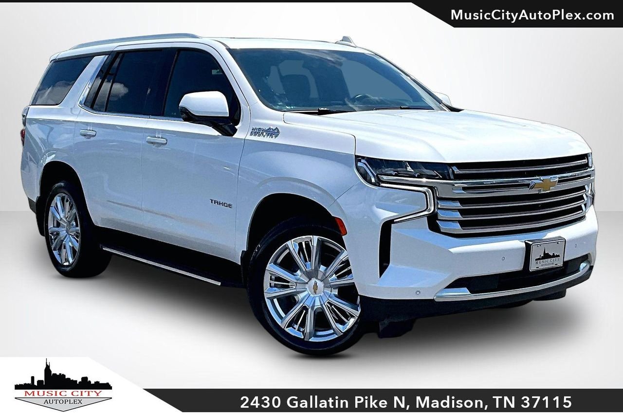 Used 2023 Iridescent Pearl Tricoat Chevrolet 4WD High Country image 1