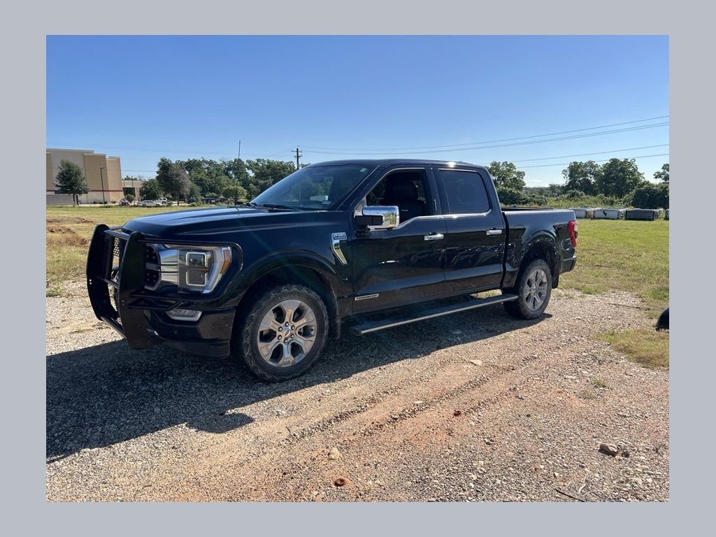 Used 2023 Antimatter Blue Metallic Ford Platinum image 1