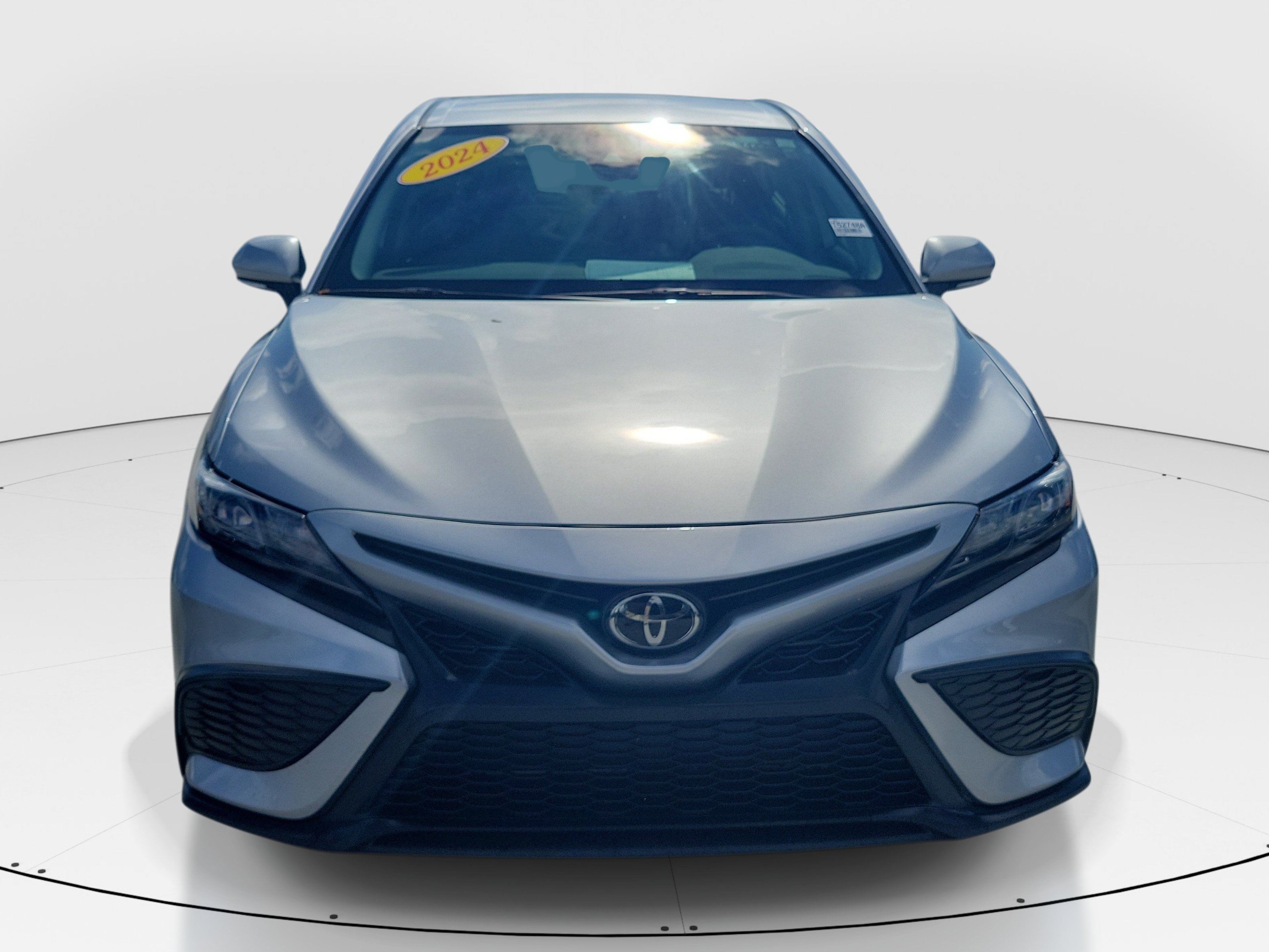 Used 2024 Celestial Silver Metallic Toyota SE image 2