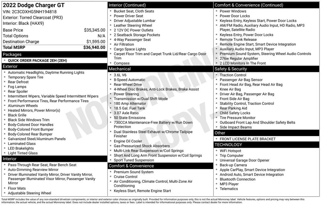 Used 2022 Red Dodge GT image 17