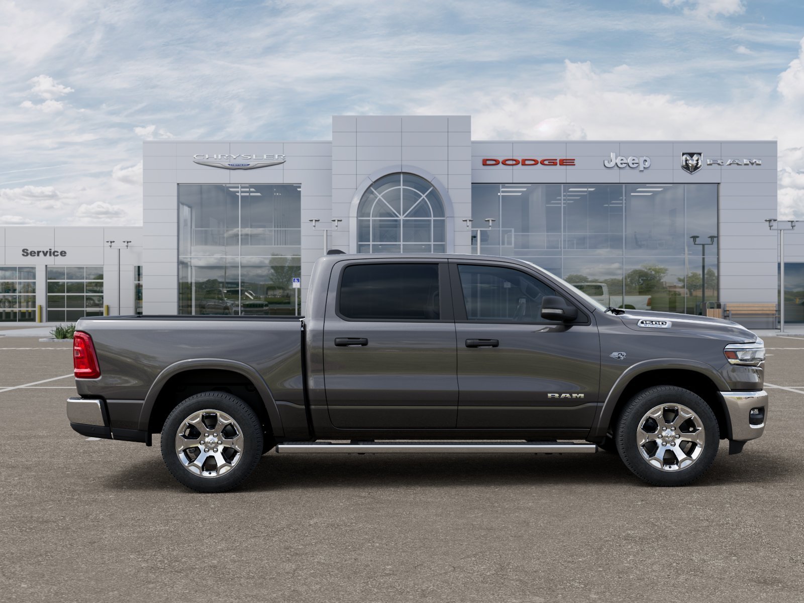 New 2026 Granite Crystal Metallic Clear-Coat Exterior Paint RAM Big Horn/Lone Star image 51