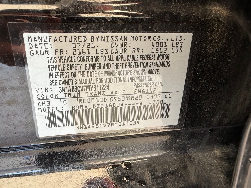 Used 2021 Super Black Nissan SV image 26
