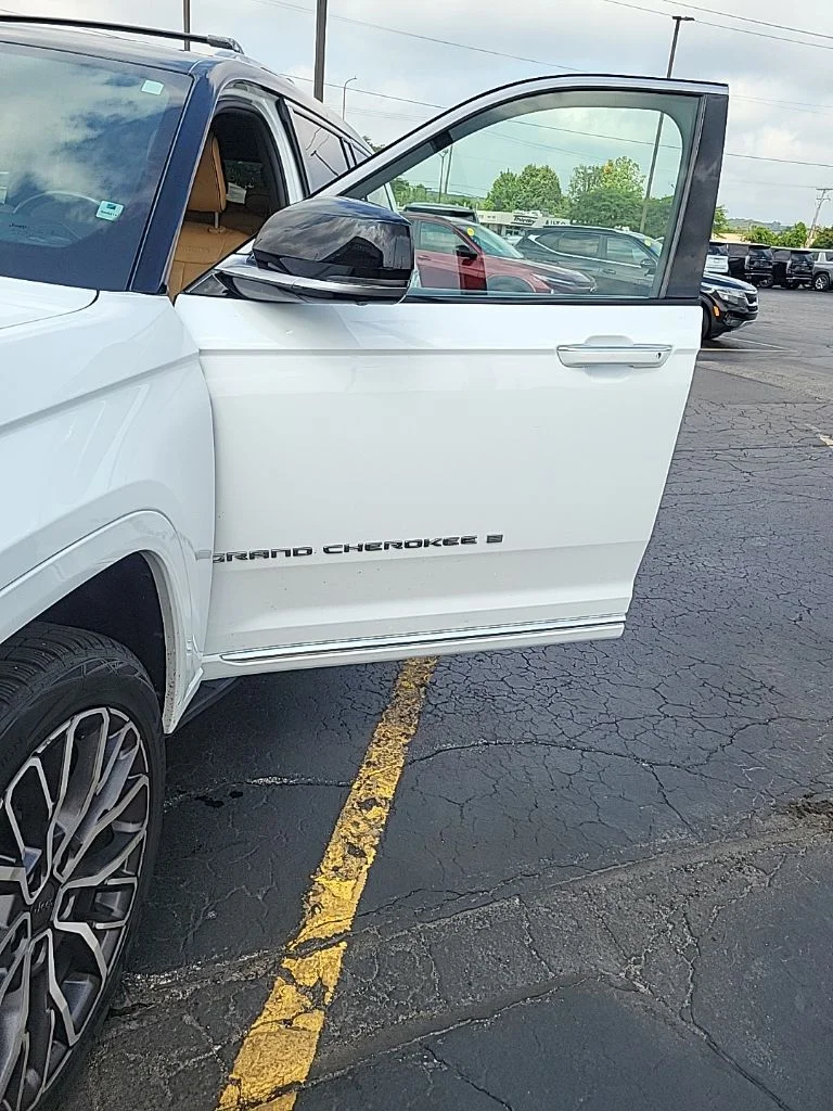 Used 2021 Bright White Clearcoat Jeep Summit image 2