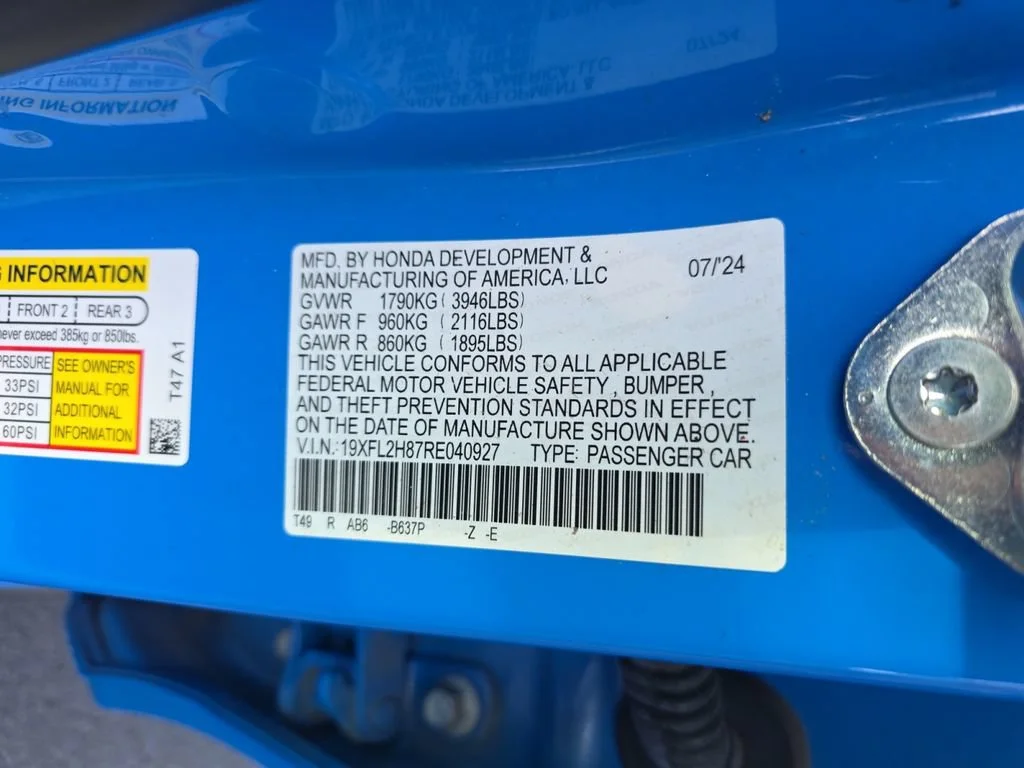 Certified Used 2024 Boost Blue Pearl Honda 2.0L SPORT image 50
