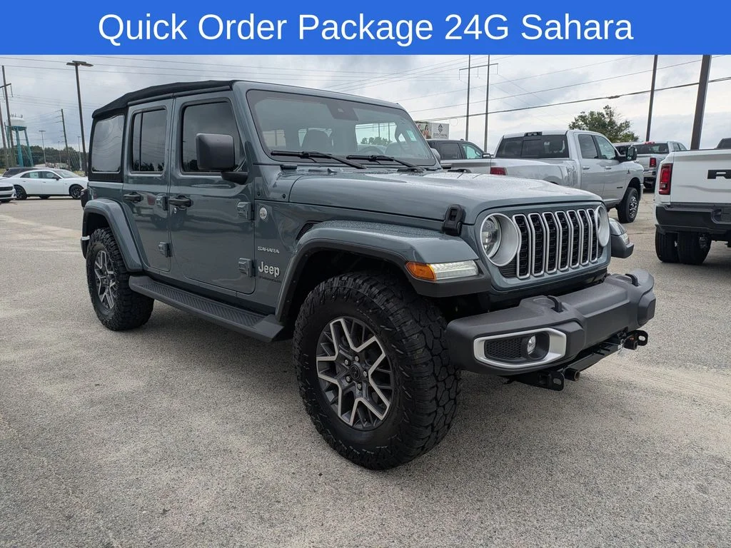 Used 2024 Gray Jeep Sahara image 2