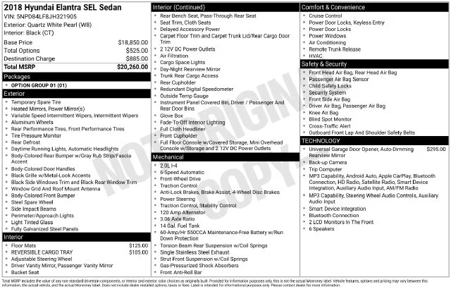 Used 2018 White Hyundai SEL image 7