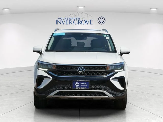 Certified 2023 Volkswagen Taos SE with VIN 3VVVX7B28PM352017 for sale in Inver Grove Heights, Minnesota