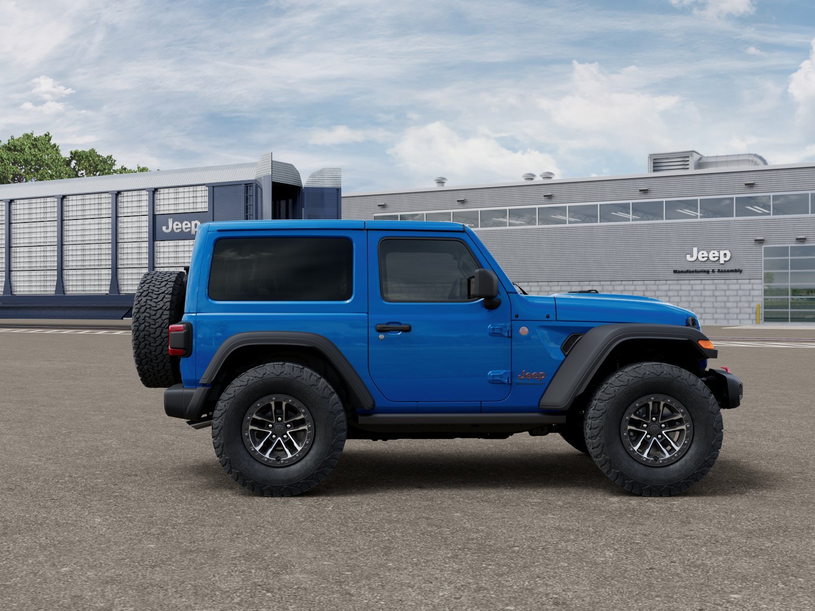 New 2026 Hydro Blue Pearl-Coat Exterior Paint Jeep Rubicon image 12