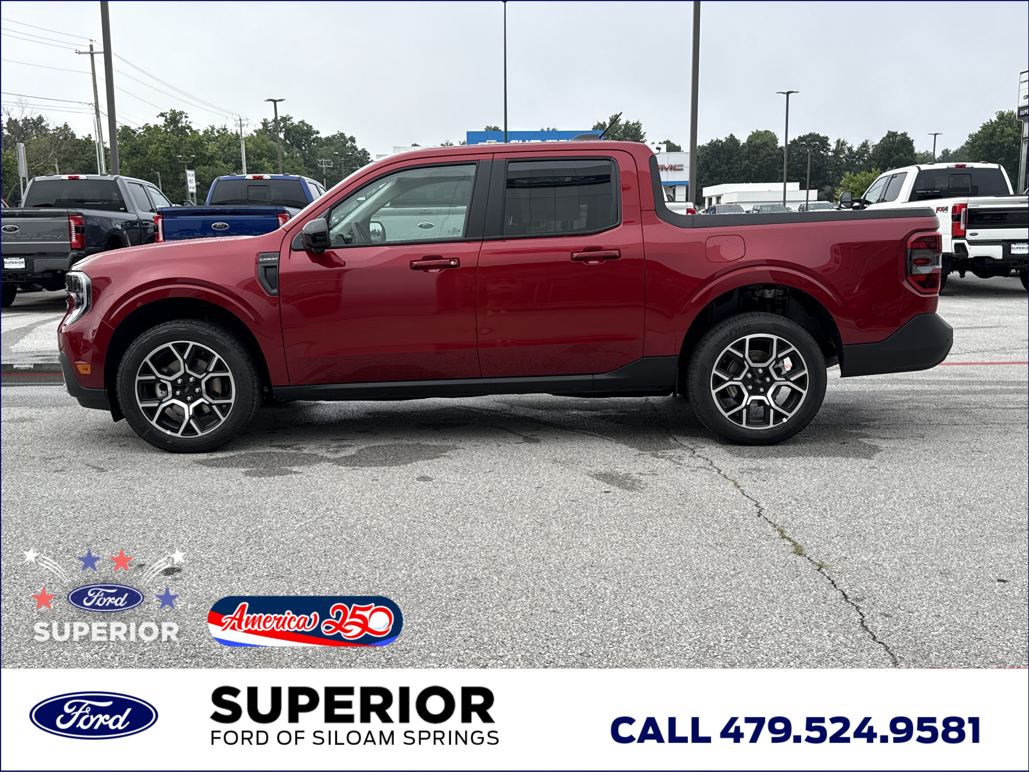 New 2026 Ruby Red Metallic Tinted Clearcoat Ford Lariat AWD image 12