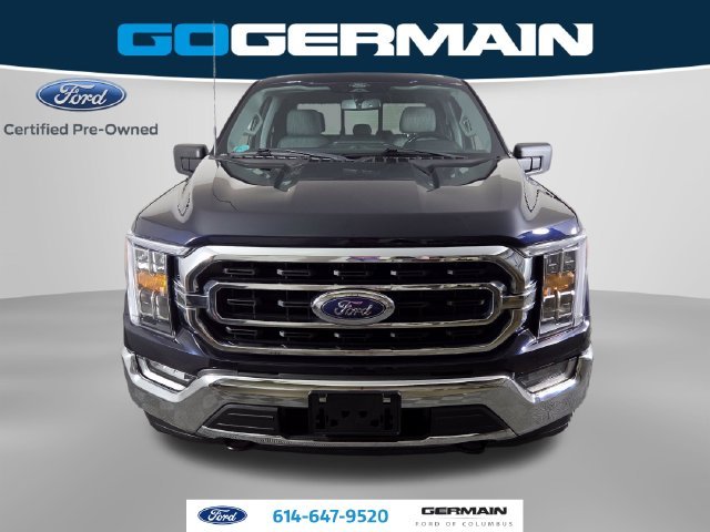 Certified Used 2022 Antimatter Blue Metallic Ford XLT image 2