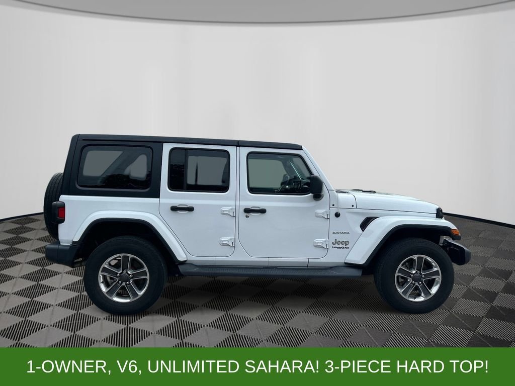 Used 2018 White Jeep Unlimited Sahara image 6
