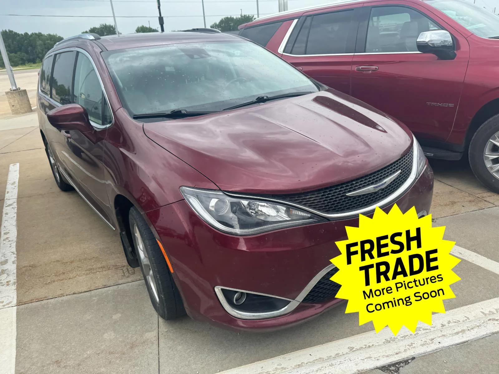 Used 2018 Velvet Red Pearlcoat Chrysler Touring L Plus image 3