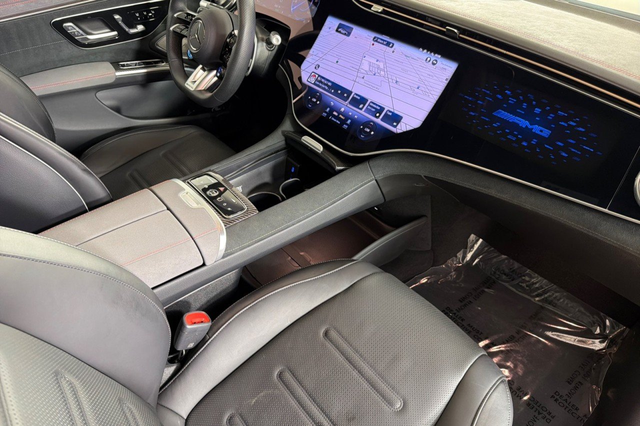 Certified Used 2024 MANUFAKTUR Selenite Grey Magno Mercedes-Benz AMG® EQS image 14