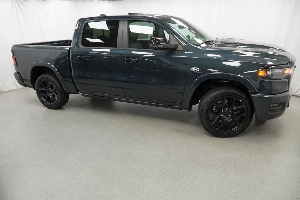 New 2026 Forged Blue Metallic Exterior Paint RAM Laramie image 9