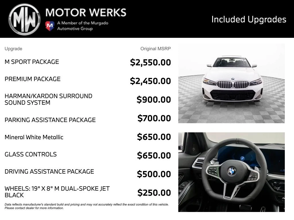 New 2026 White BMW 330i xDrive image 4