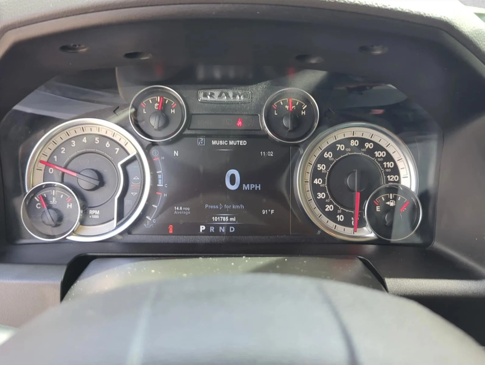 Used 2019 Bright Silver Metallic Clearcoat Ram SLT image 22