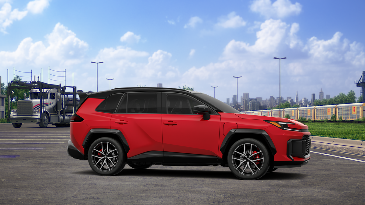 New 2026 Supersonic Red with Midnight Black Metallic roof Toyota GR SPORT image 13