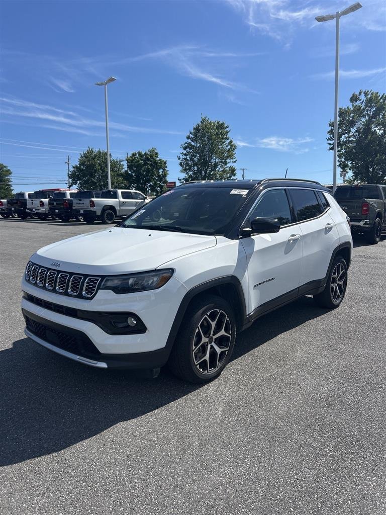 Used 2025 Bright White Clearcoat Jeep Limited image 3