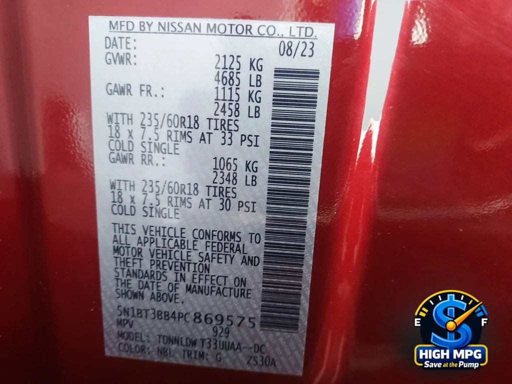 Certified Used 2023 Red Nissan SV image 33
