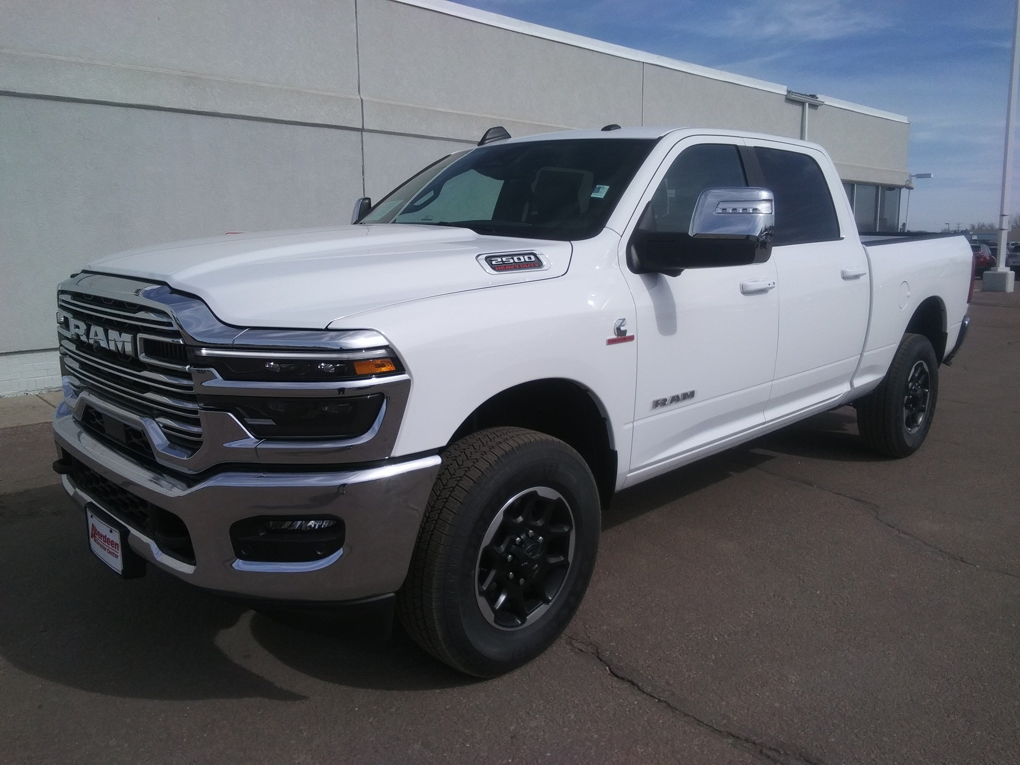 New 2026 Bright White Clear-Coat Exterior Paint RAM Laramie image 2