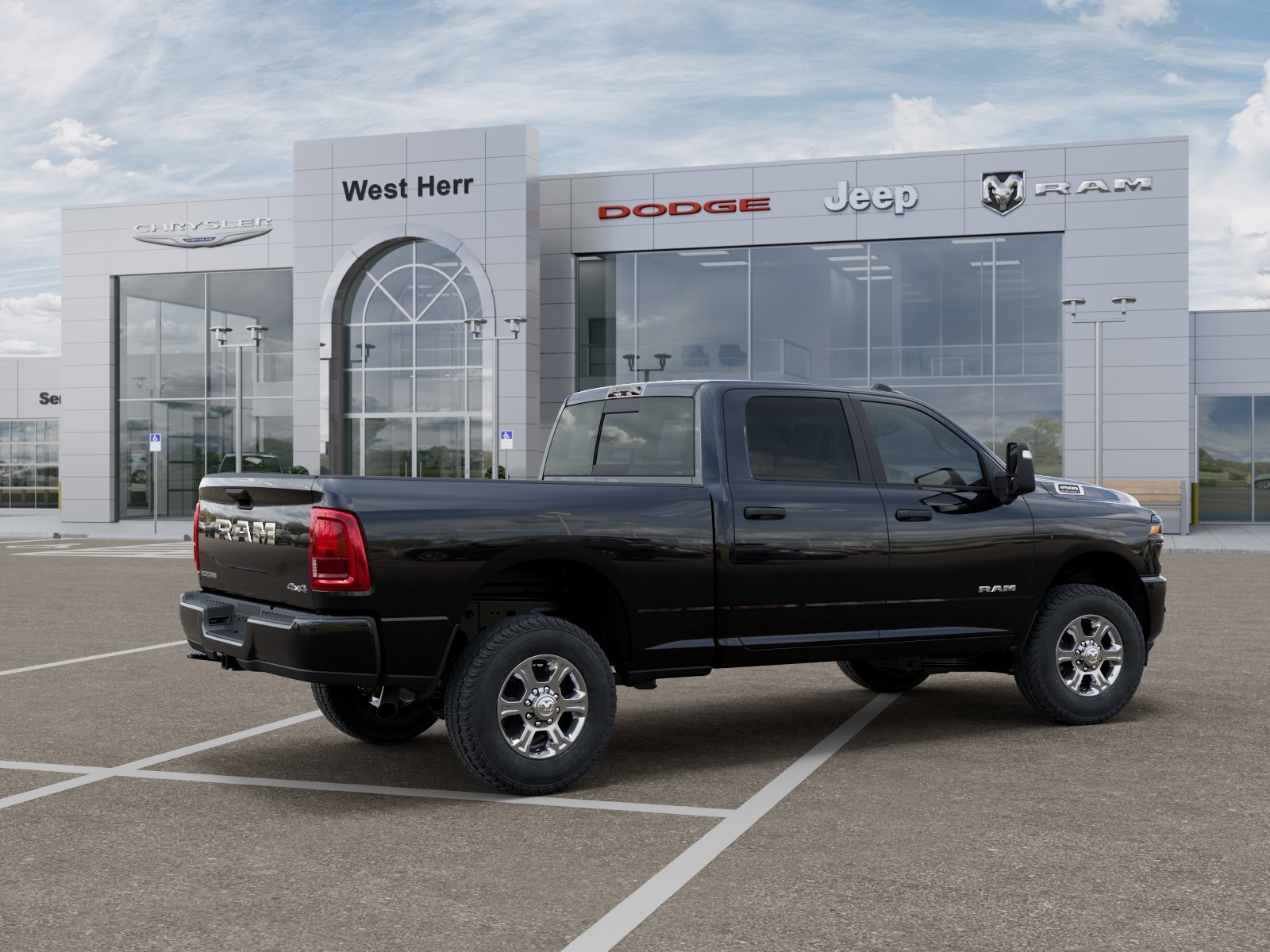 New 2026 Diamond Black Crystal Pearl-Coat Exterior Paint RAM Big Horn image 30