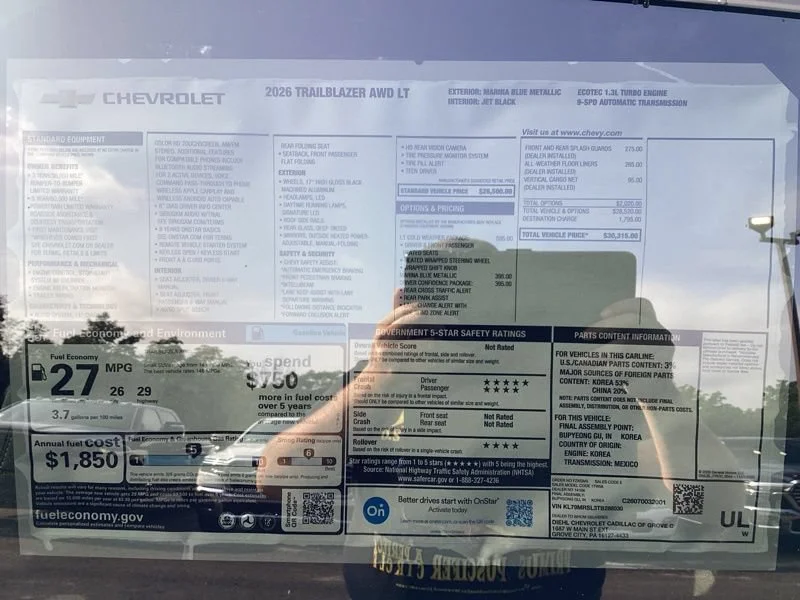 New 2026 Marina Blue Metallic Chevrolet LT image 15