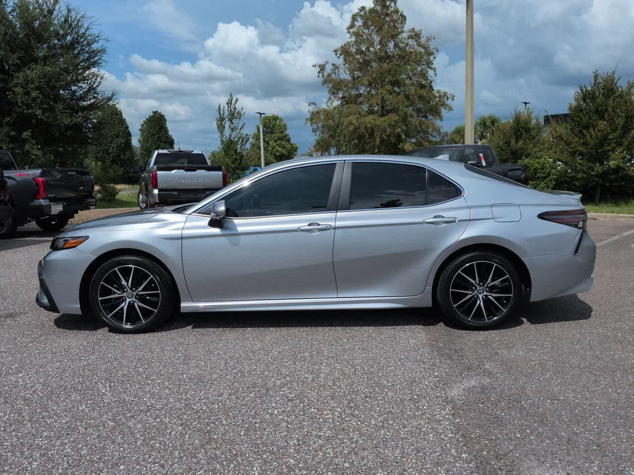 Used 2024 Celestial Silver Metallic Toyota SE image 3