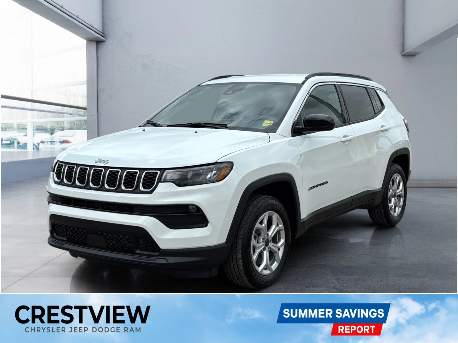 New 2026 Bright White Jeep North image 1