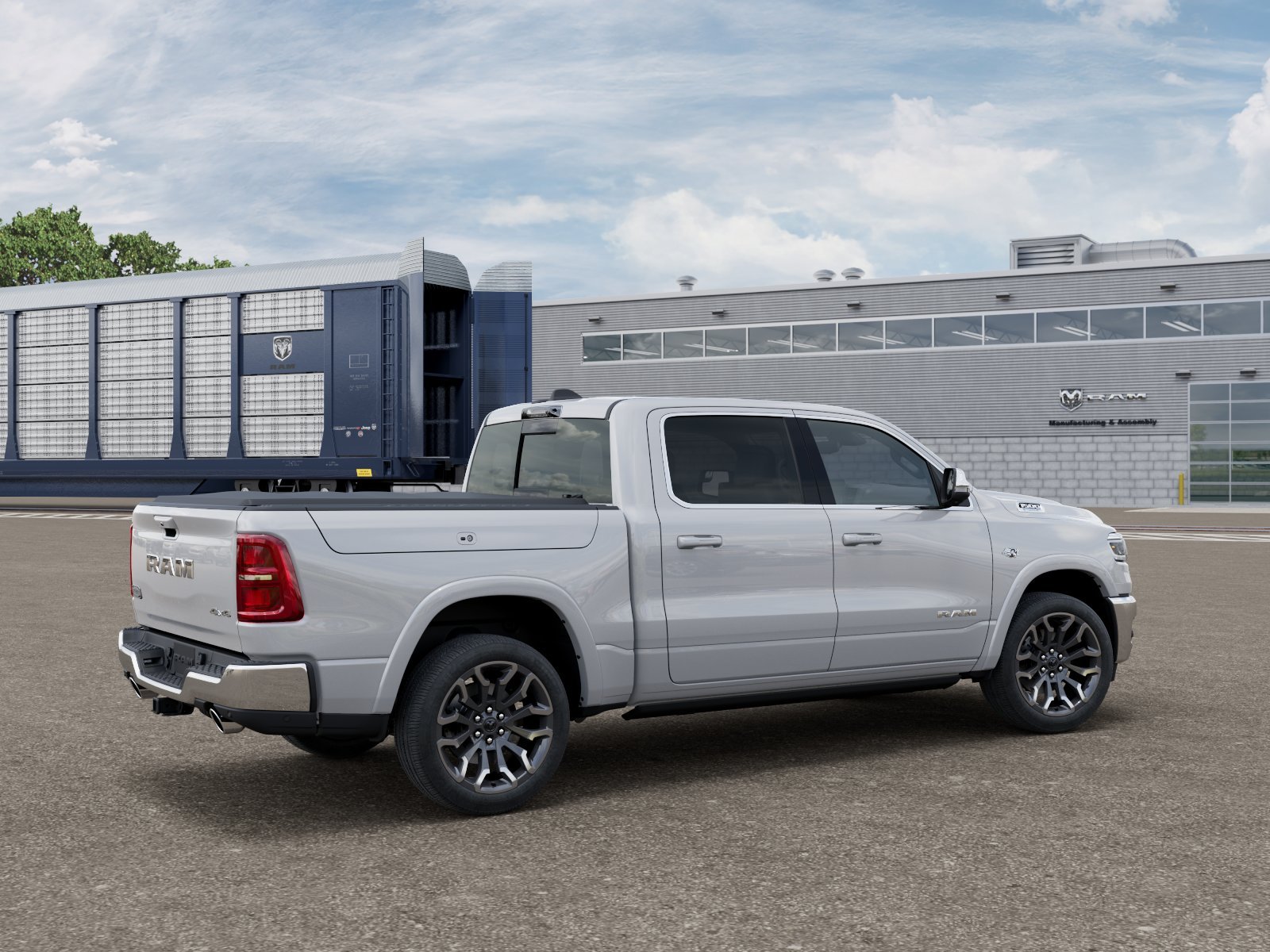 New 2026 Ivory White Tri-Coat Pearl-Coat Exterior Paint RAM Limited Longhorn image 2