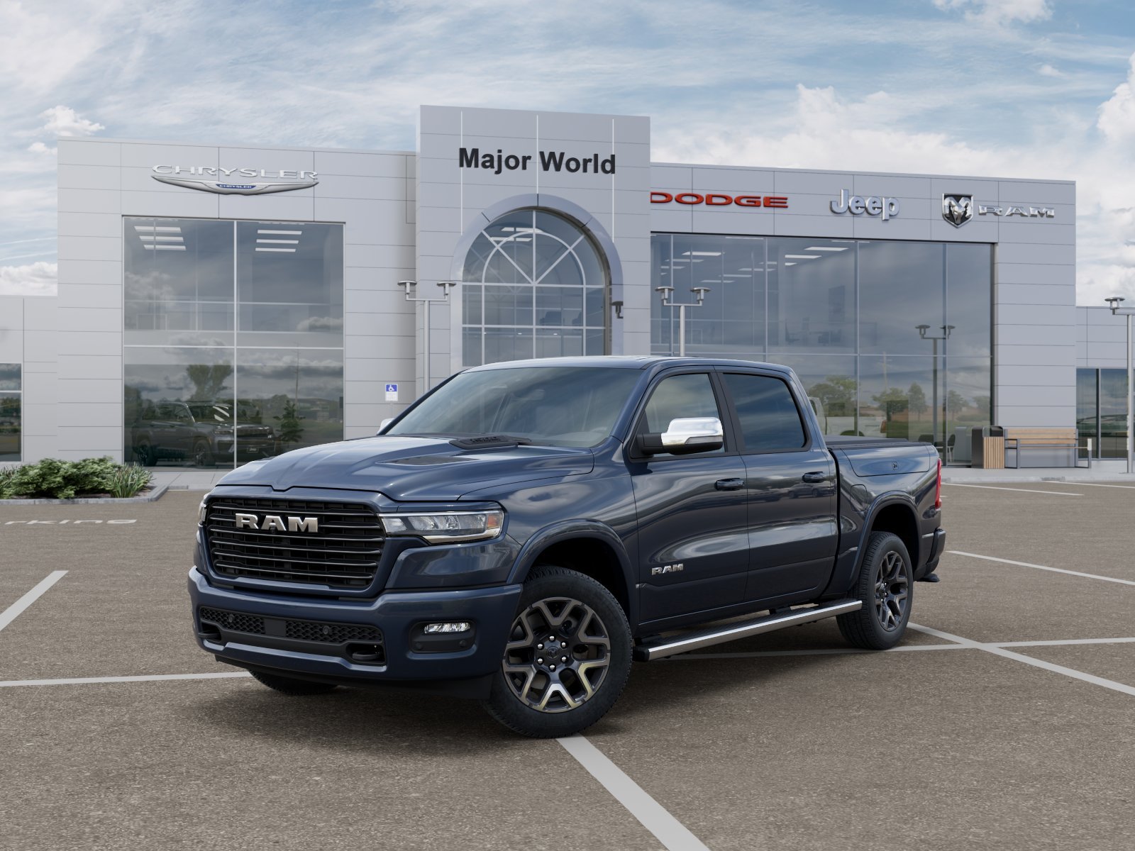 New 2026 Forged Blue Metallic Exterior Paint RAM LARAMIE image 1
