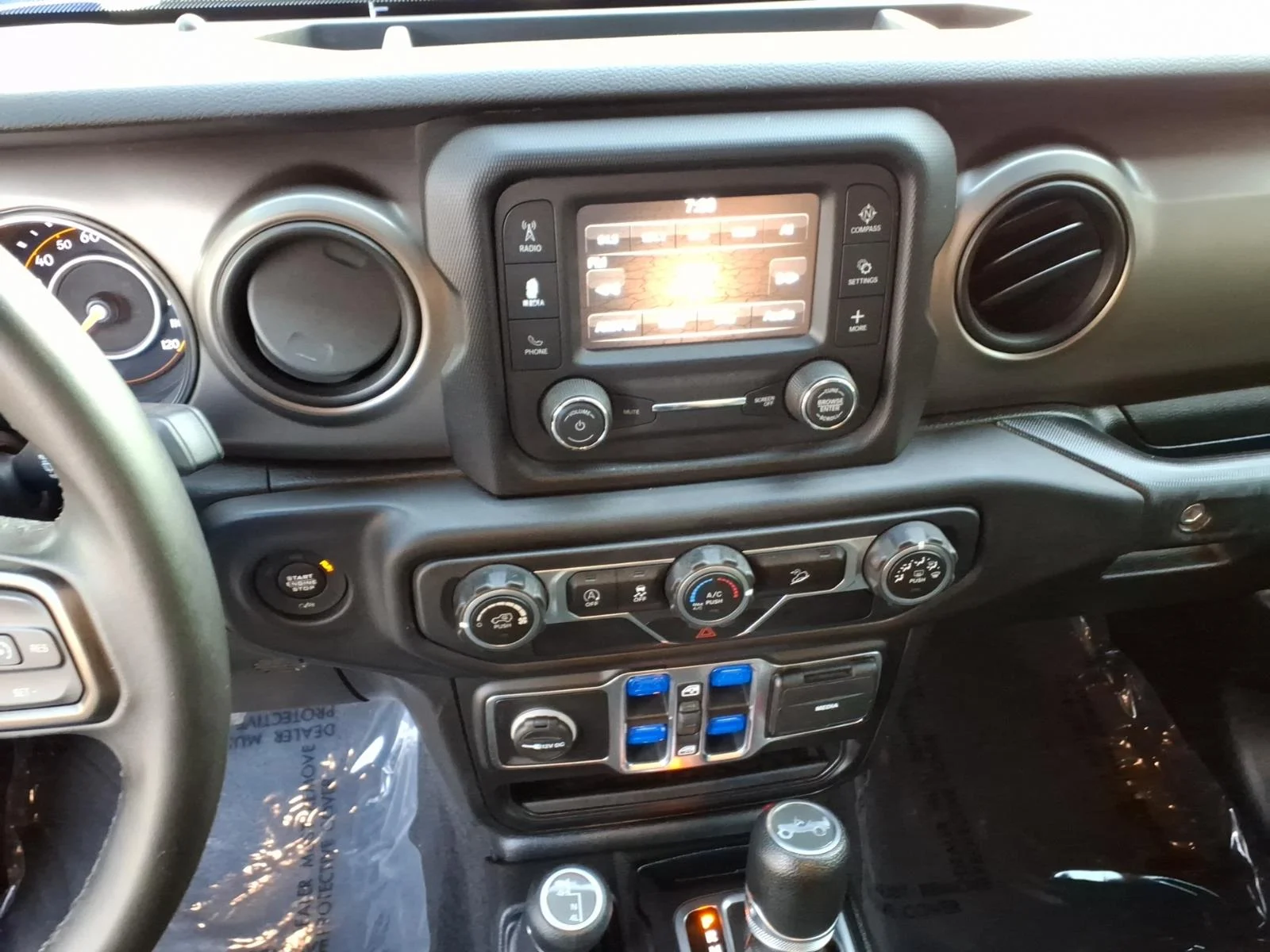 Used 2020 Ocean Blue Metallic Clear Coat Jeep Sport S image 8