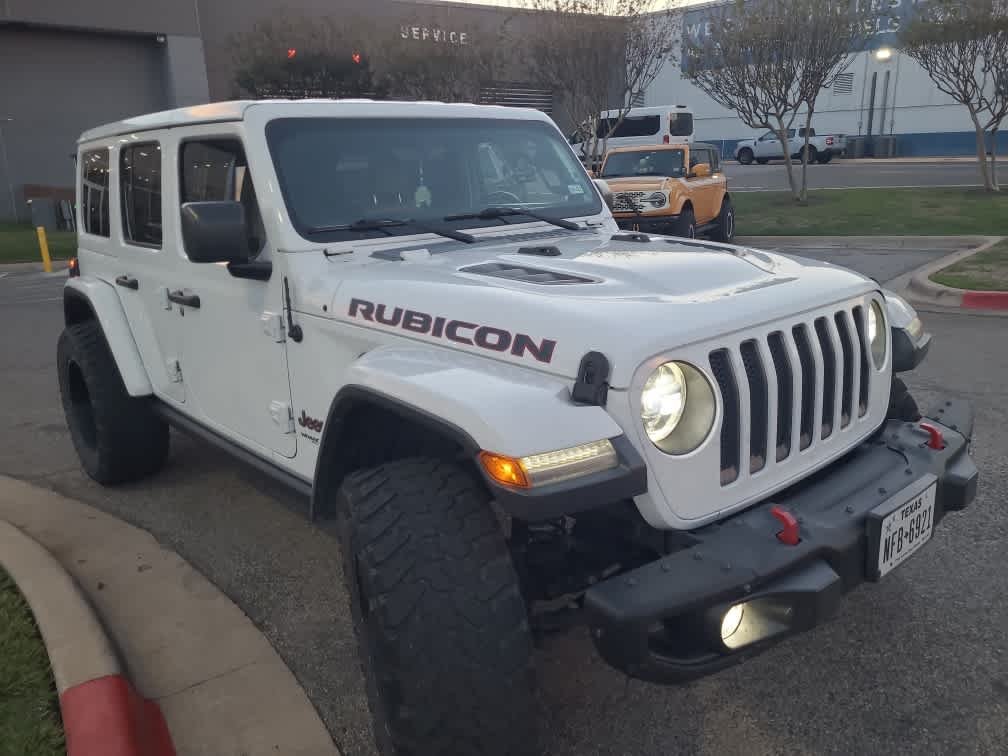 Used 2018 Bright White Clearcoat Jeep Rubicon image 3
