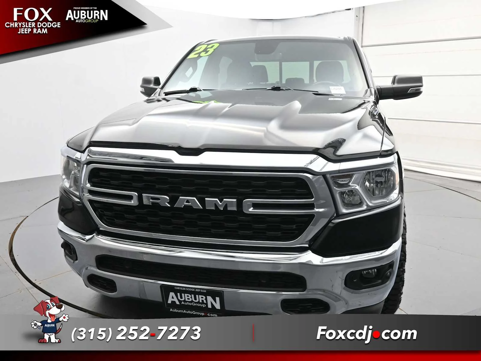 Used 2023 Diamond Black Crystal Pearlcoat Ram Big Horn image 3