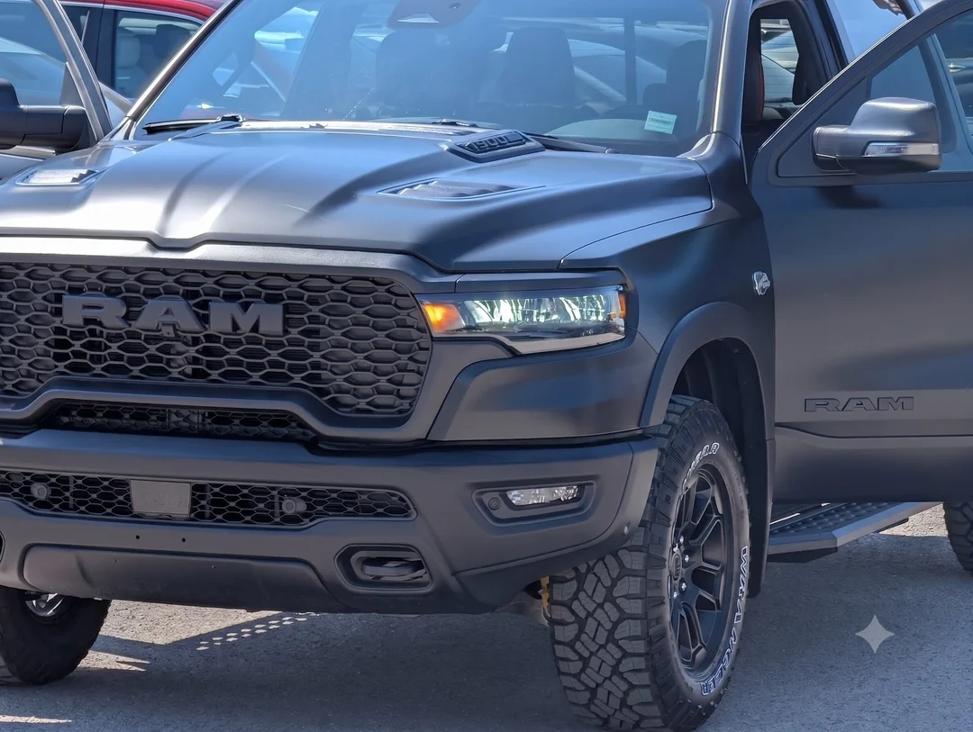 New 2026 Black RAM Rebel - - 5.7L HEMI V8 - Satin Black Wrap - Window Tint - Running Boards, Hard Tonneau Cover - 4x4 image 14