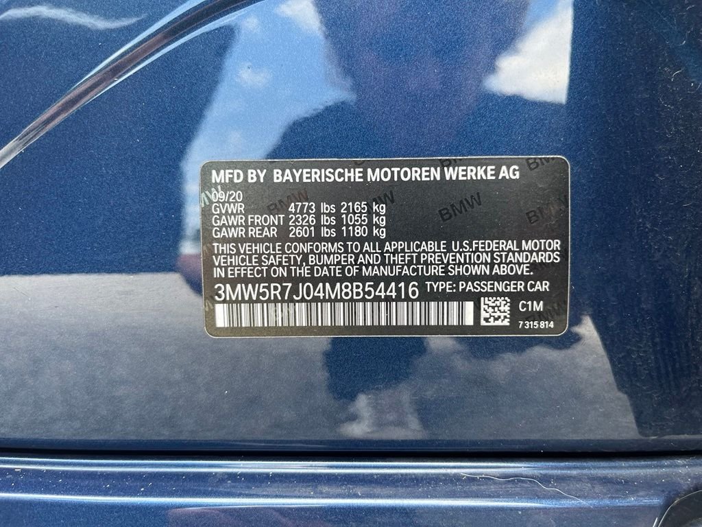Used 2021 Phytonic Blue Metallic BMW 330i xDrive image 42
