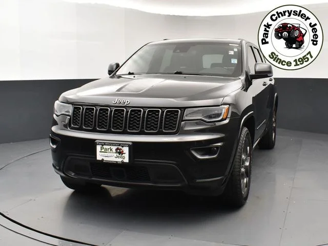 Used 2021 Jeep Grand Cherokee 80th Edition with VIN 1C4RJFBG8MC808201 for sale in Burnsville, Minnesota