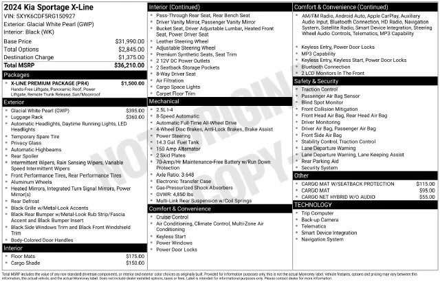 Used 2024 White Kia X-Line image 35