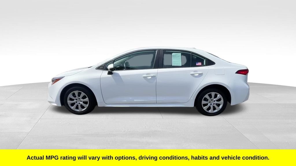 Used 2025 White Toyota LE image 2