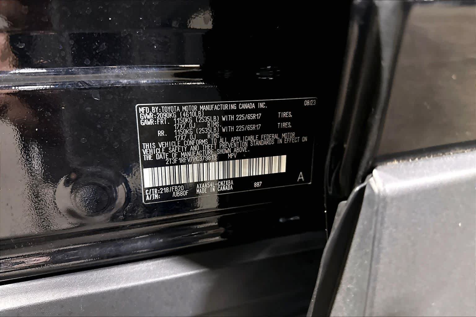 Certified Used 2023 Midnight Black Metallic Toyota LE image 37