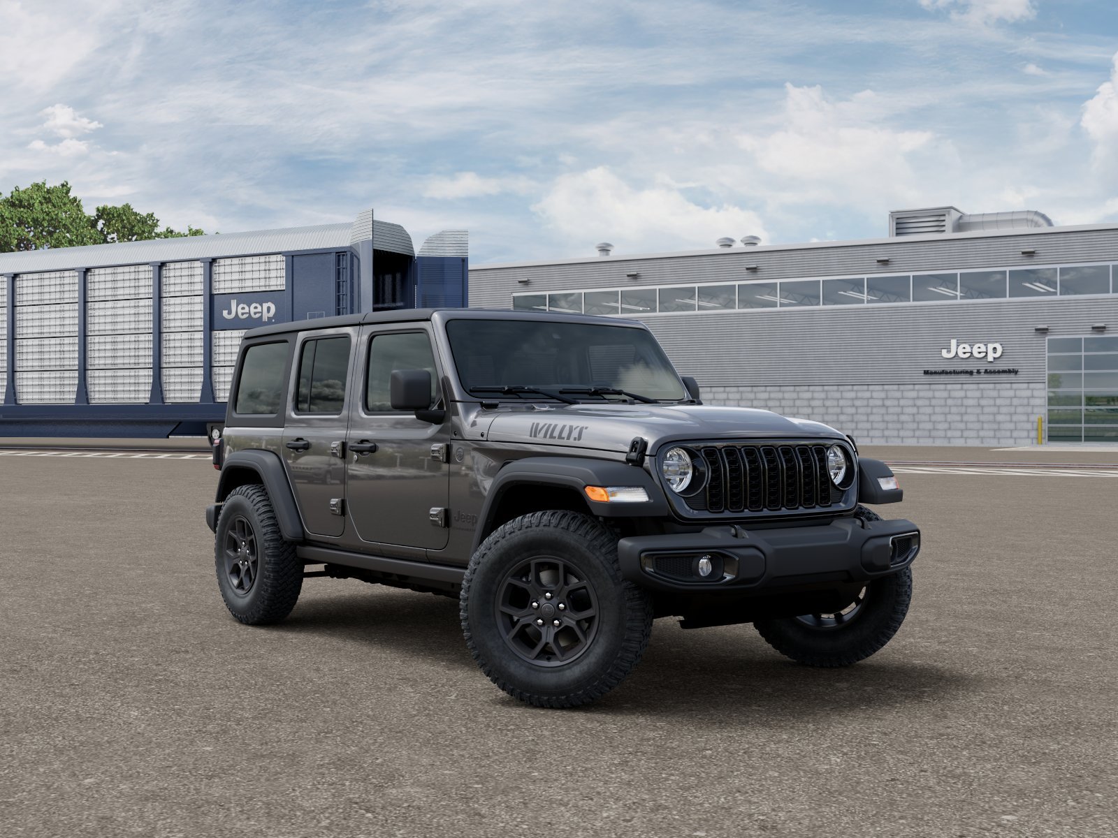New 2026 Granite Crystal Metallic Clear-Coat Exterior Paint Jeep Willys image 3