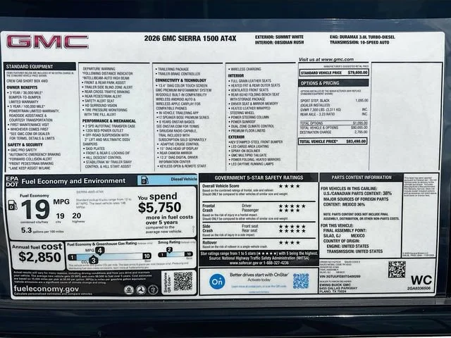 2026 GMC Sierra 1500 AT4X - Photo 21