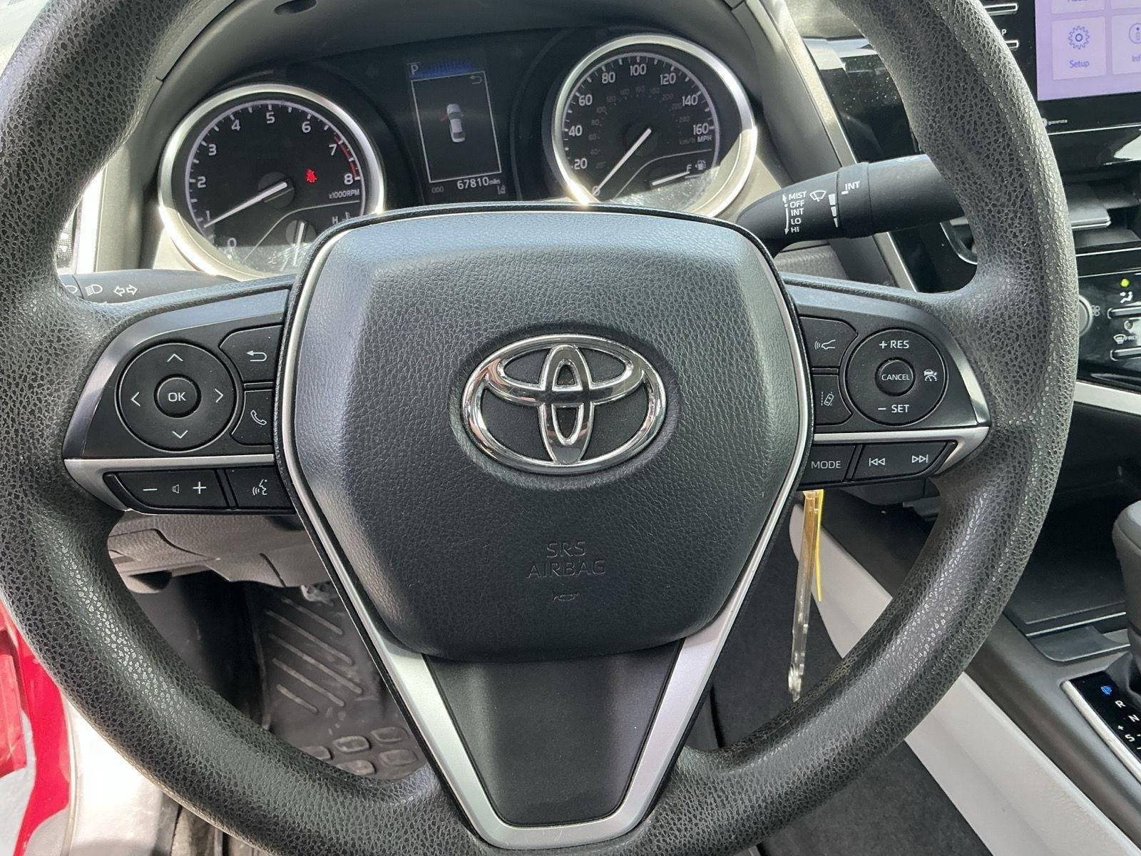 Certified Used 2021 Ruby Flare Pearl Toyota LE image 8