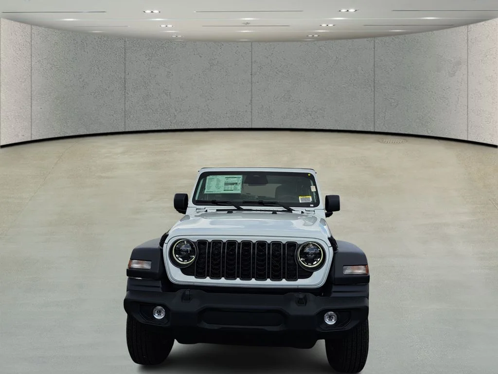 New 2026 Bright White Clear-Coat Exterior Paint Jeep Sport S image 3