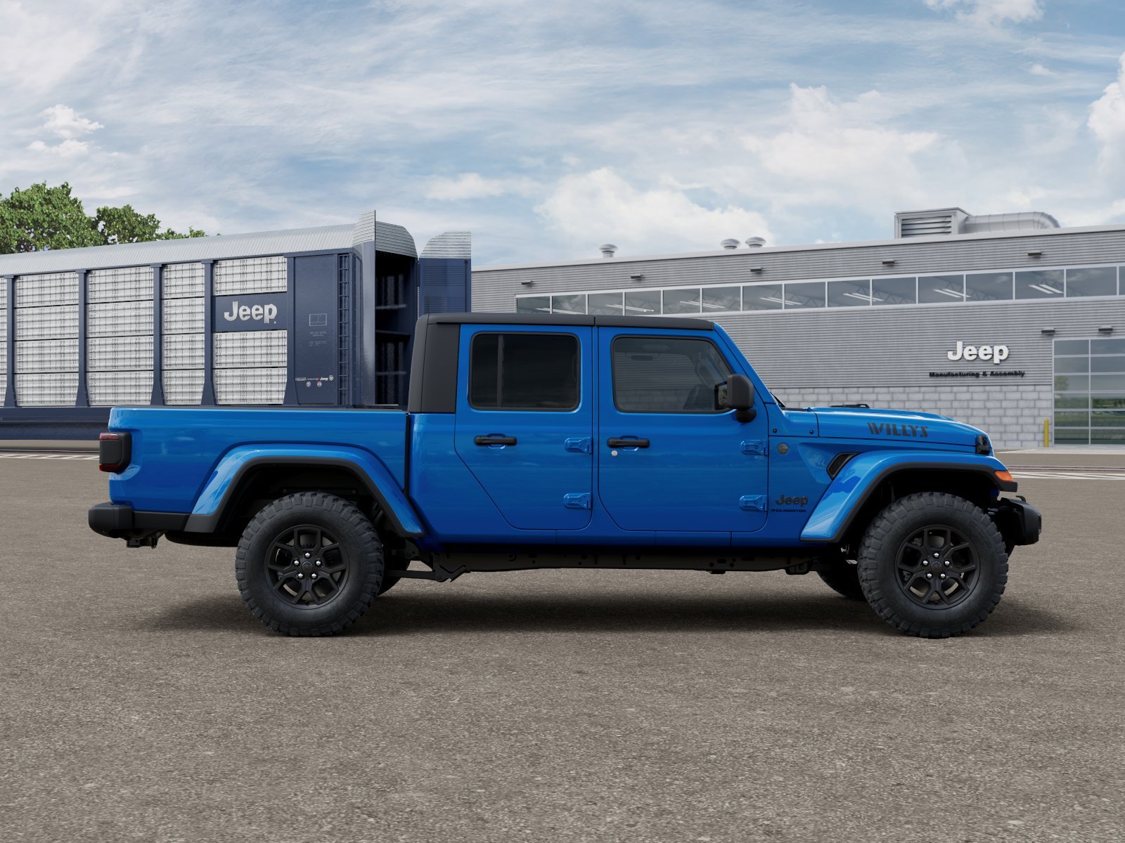 New 2026 Hydro Blue Pearl-Coat Exterior Paint Jeep Willys image 12
