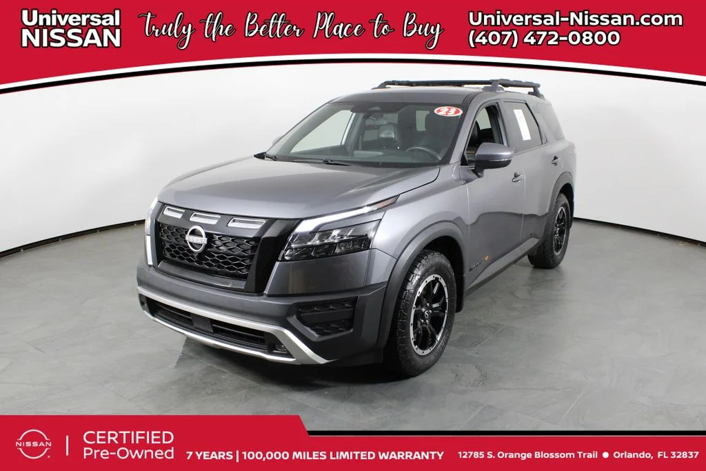 Certified Used 2023 Gray Nissan Rock Creek image 1