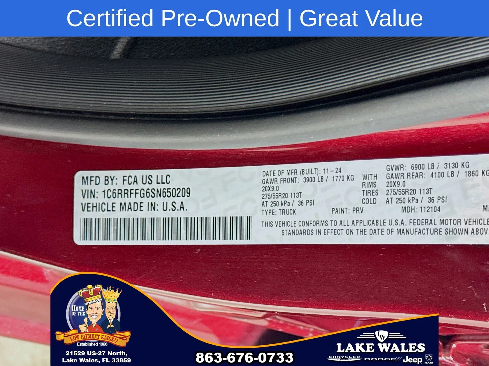 Certified Used 2025 Red Ram Big Horn/Lone Star image 30