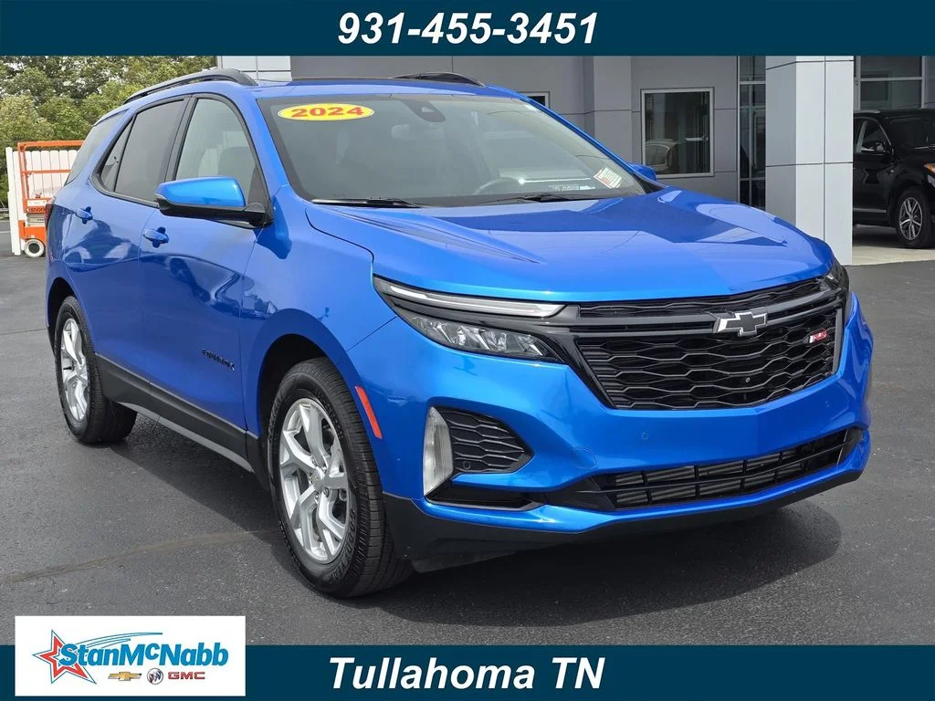 Used 2024 Riptide Blue Metallic Chevrolet RS image 1