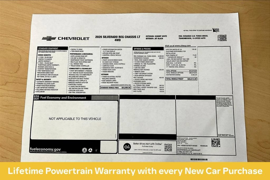 New 2026 Summit White Chevrolet LT image 11