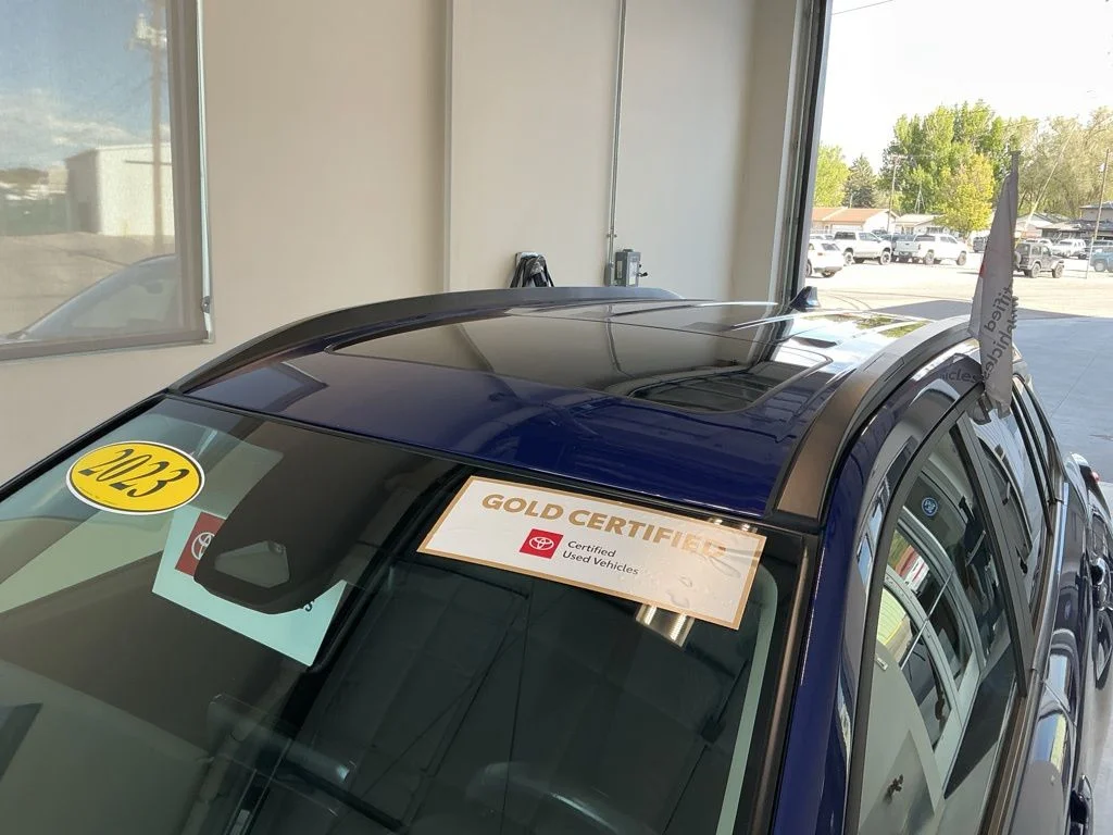 Used 2023 Blue Crush Metallic Toyota LE image 8